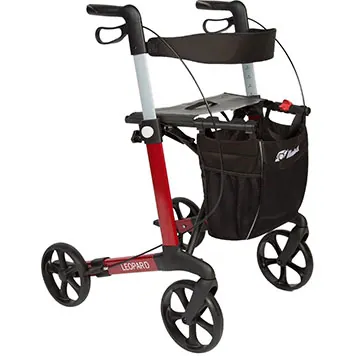 Rollator da esterno con seduta e borsa